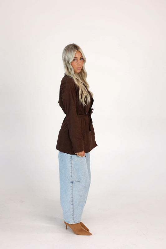 The Elara Wrap Blazer