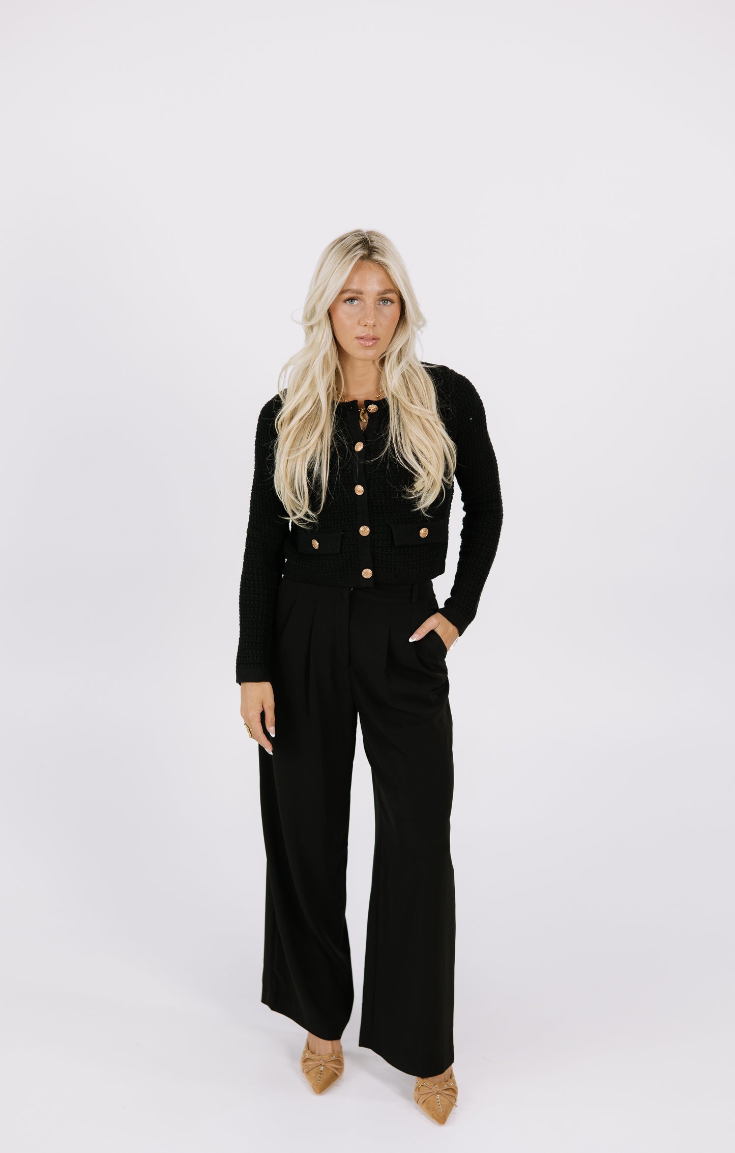 Sable Gold Knit Sweater