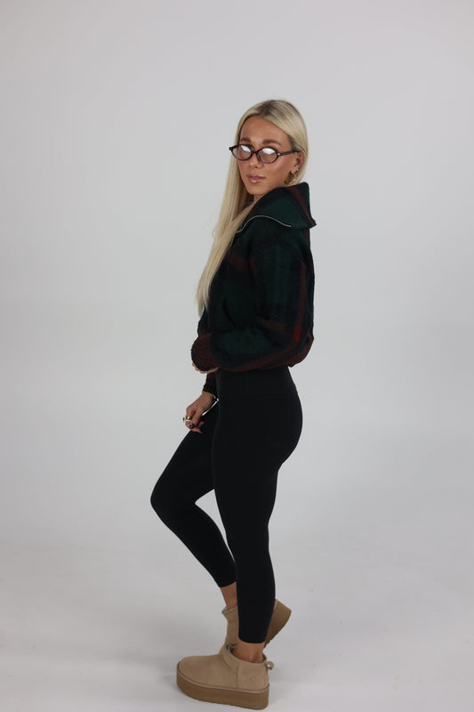 Mistletoe Cabin Zip Jacket