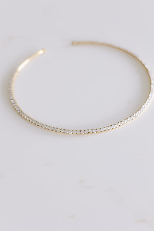 Halo Tennis Necklace