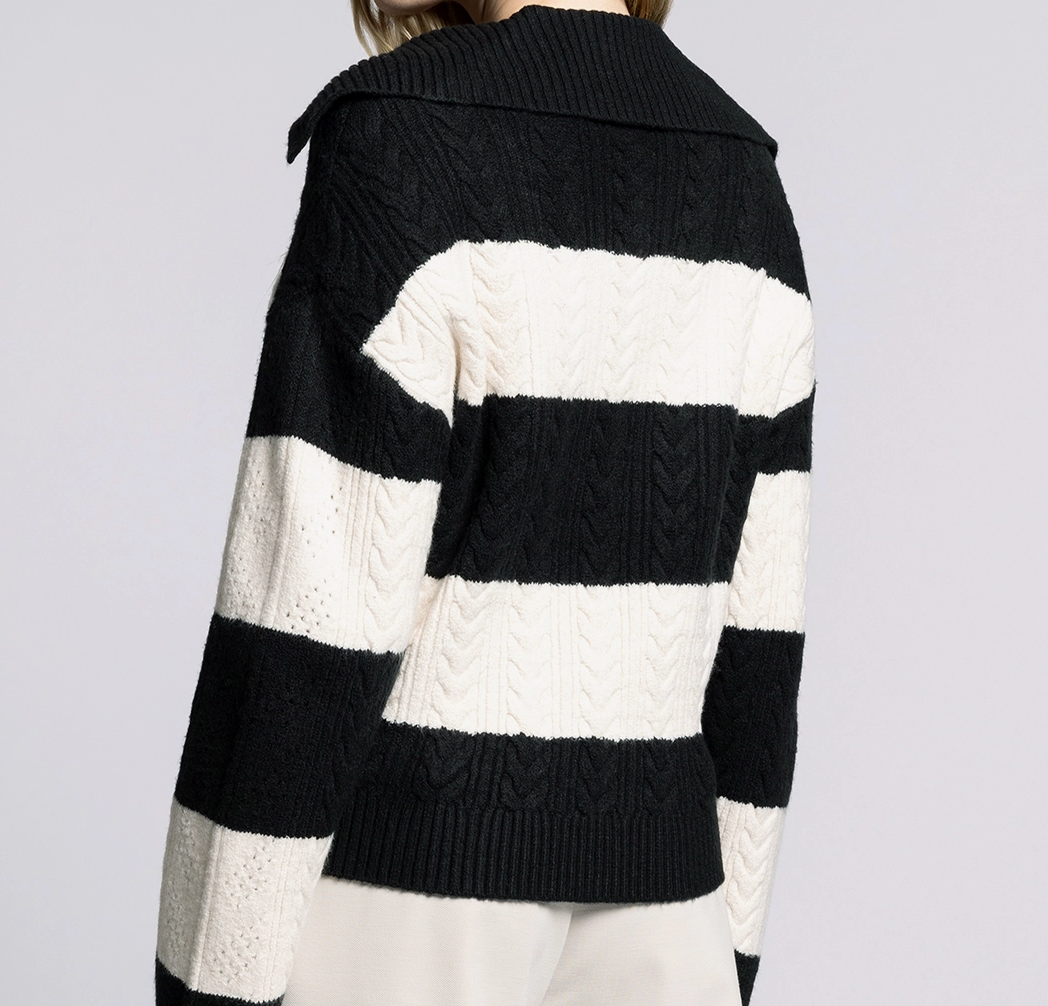 Maison Stripe Knit Sweater