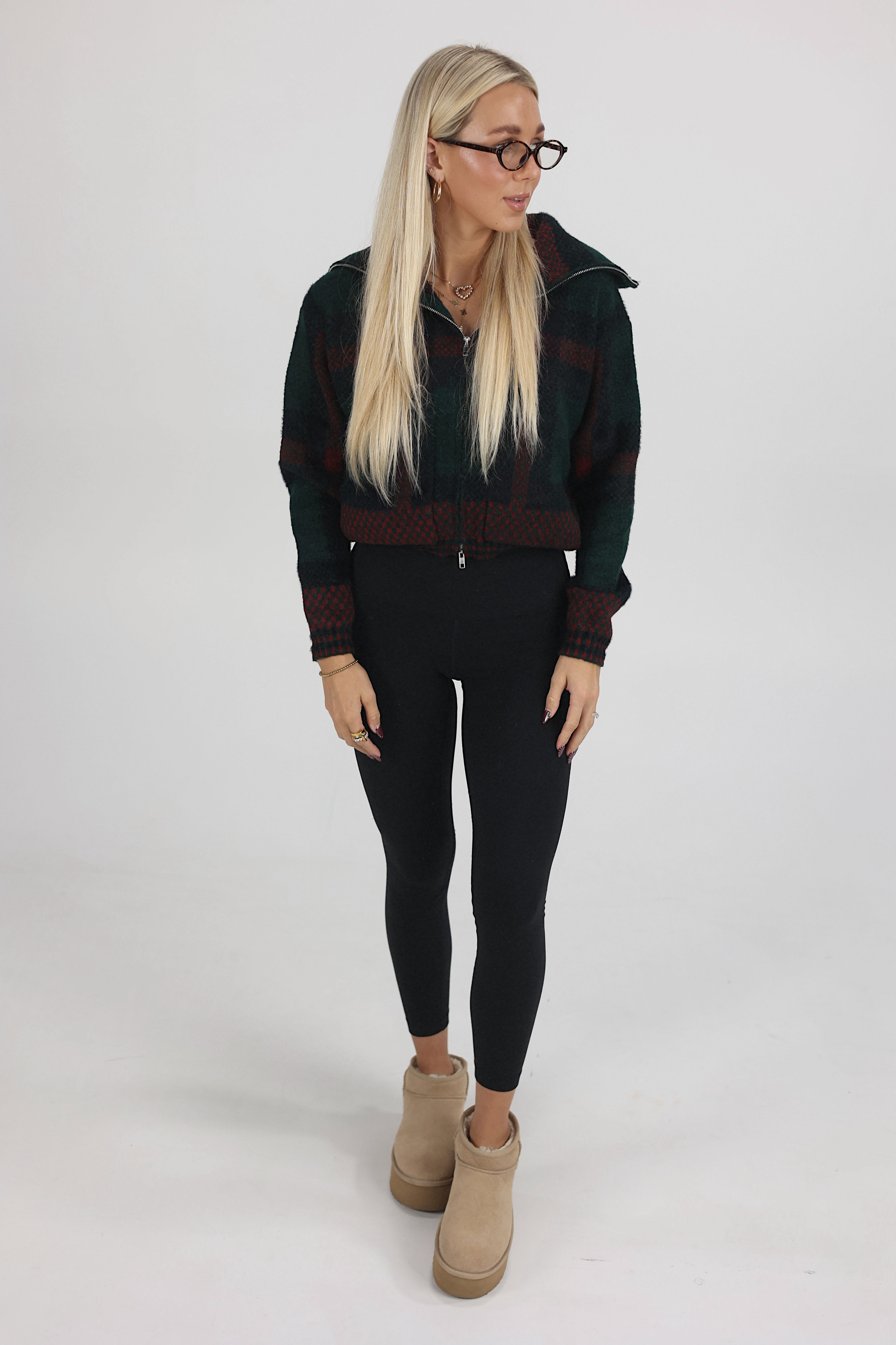 Mistletoe Cabin Zip Jacket