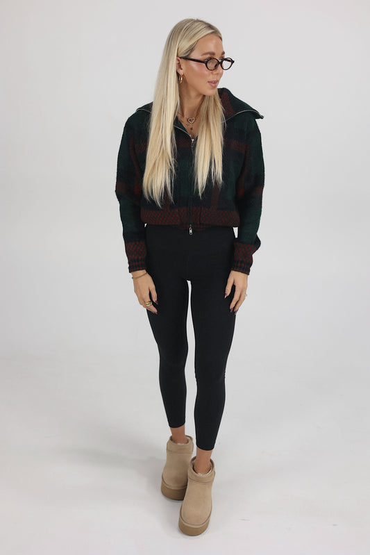 Mistletoe Cabin Zip Jacket