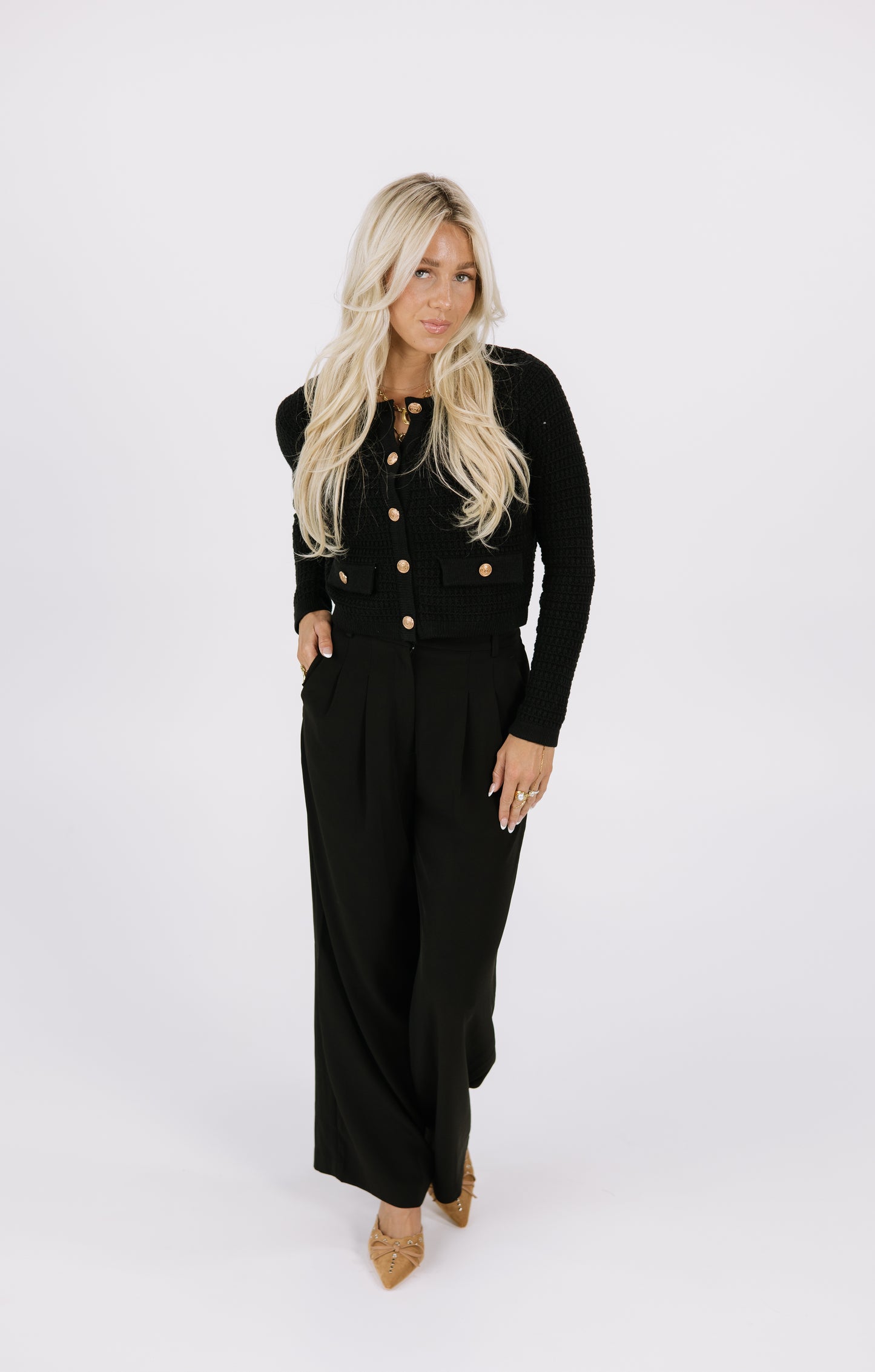 Sable Gold Knit Sweater