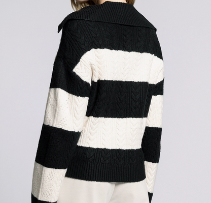 Maison Stripe Knit Sweater