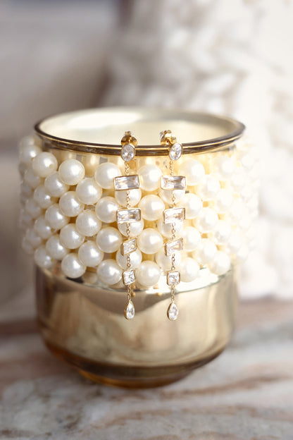 Iced Champagne Earrings